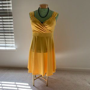Canary Yellow Rockabilly Dress